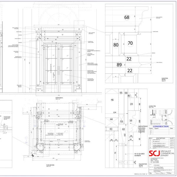 Featured Projects CAD drawing